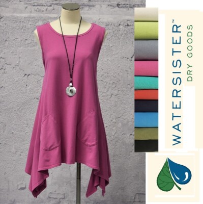 WATERSISTER USA TS02-Prairie Cotton  SIERRA TANK  2-Pocket Drip-side Top S-2X