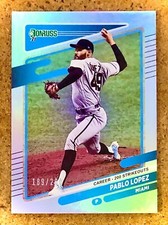 2021 Panini Donruss Baseball Career Stat Line Foil Pablo Lopez #144 /200 Twins