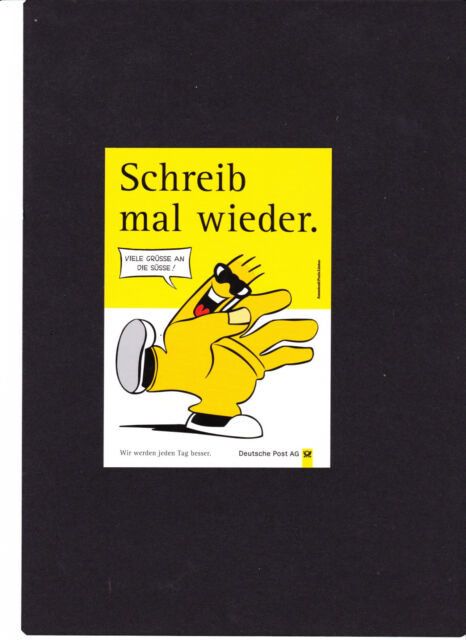 Postkarte " Schreib mal wieder - VIELE GRÜSSE AN DIE SÜSSE &#034