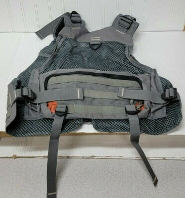 #ad WHITE RIVER TACTICAL FLY FISHING SYSTEM VEST MODEL# WR 956TVS $34.95