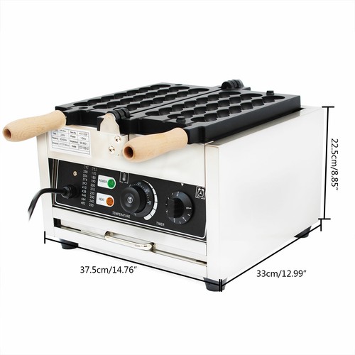 Commercial Electric Waffle Bubble Ball Maker Machine Nonstick Waffle Maker 1500W - Bild 3 von 14