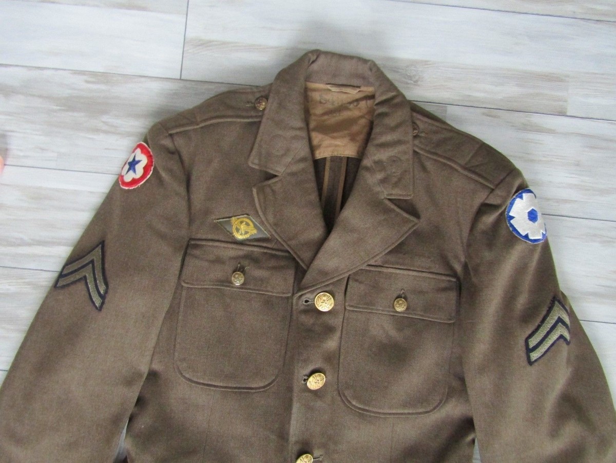 ジャケット・アウター 50s British Army NO.3 DRESS JACKET 50's] BRITISH ARMY GREEN DENIM BATTLE DRESS JACKET SIZE.7