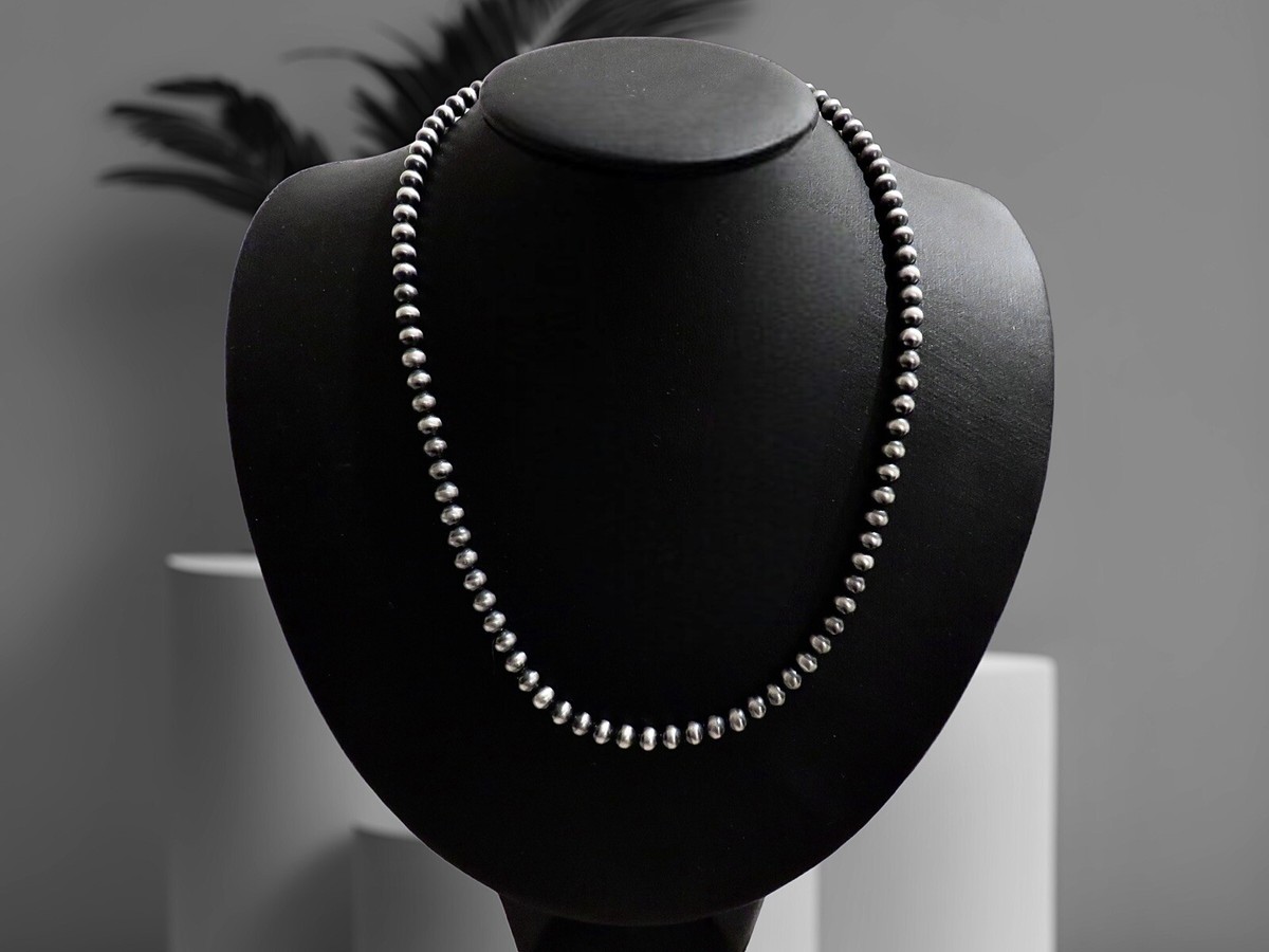 SILVER925 NAVAJO PEARL NECKLACE/シルバー Sterling Silver Navajo Pearl Necklace 26