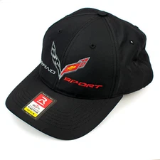 Chevrolet Corvette C7 Grand Sport Black Hat Cap - SHIPS IN A BOX