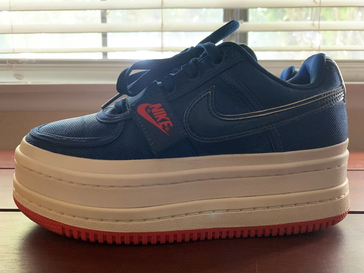 Size 8 NIKE Vandal 2K A02868 400 Cute Extreme Platform Gym Blue Dramatic 2 Lift