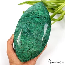 2.3 Kilo Natural Green Emerald Marquise Cut Earth mined Huge Brazilian Gemstone