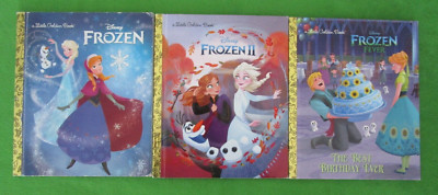 LOT 3 DISNEY FROZEN SERIES LITTLE GOLDEN BOOKS: FROZEN; FROZEN II