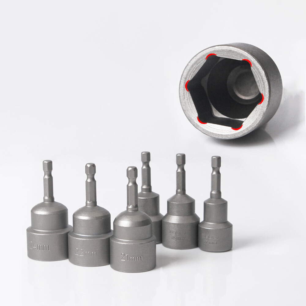 SEKETMAN 1/4" Hex Magnetic Nut Driver Set - SAE & Metric Sizes With Bits & Extensions 6 thumbnail image