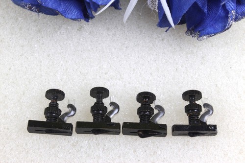 New 4/4 3/4 4pcs British Style Violin Fine tuner Adjustable Black - Bild 2 von 4