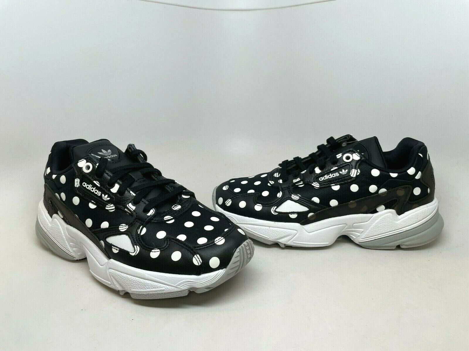 New Falcon Dots Shoes (EH3522) Black // Crystal White-Grey | eBay