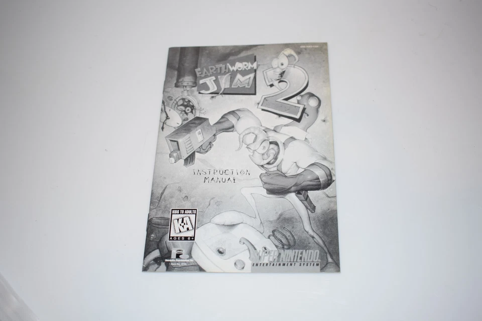EARTHWORM JIM  2 (SUPER NINTENDO SYSTEM 1995) SNES- CARTRIDGE MANUAL(GWT77) - Image 4 of 4