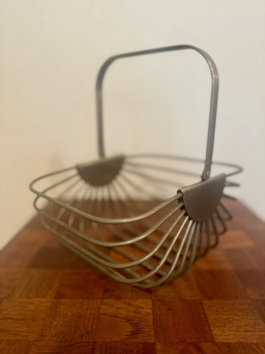 Vintage Godinger Silver-Plated Wire Bread Or Fruit Basket 1988 MCM