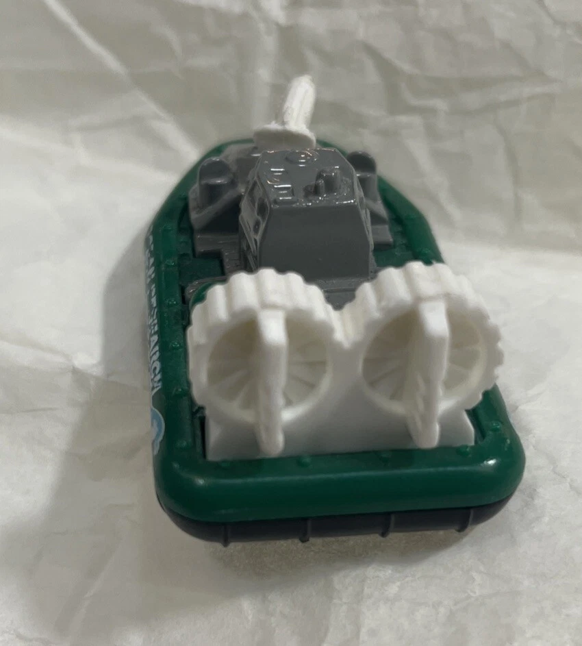 Aerodeslizador Diecast Matchbox Ocean Research verde y blanco Foto 3 de 4