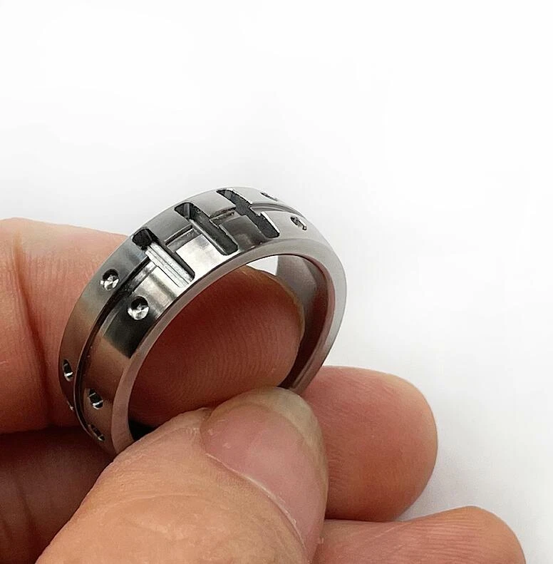 Titanium alloy ring deals