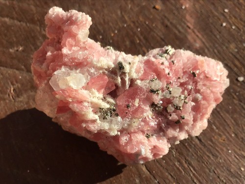 Stunning Rhodocrosite, Quartz & Pyrite Specimen - Picture 4 of 10