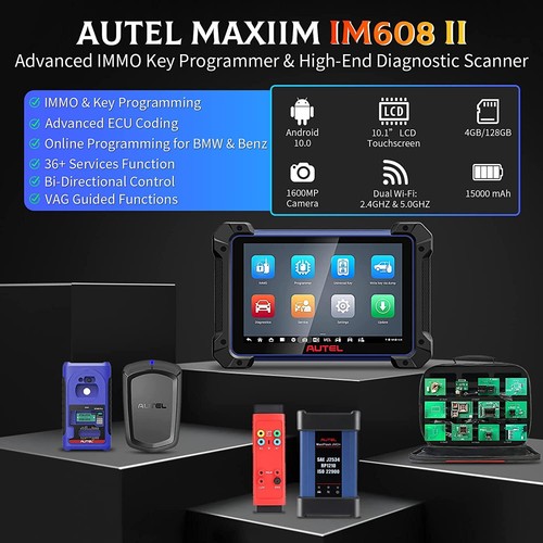 Autel MaxiIM IM608 PRO II IMMO Key Programming Diagnostic Scanner Tool & IMKPA - Picture 2 of 21