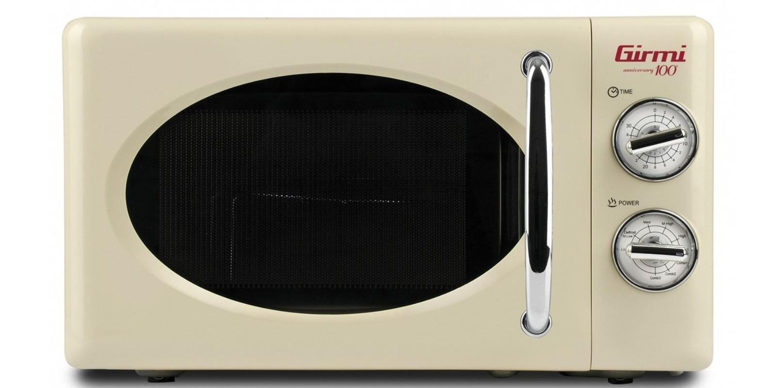 Forno Microonde Combinato Girmi FM2105 Vintage Crema 700W+800W
