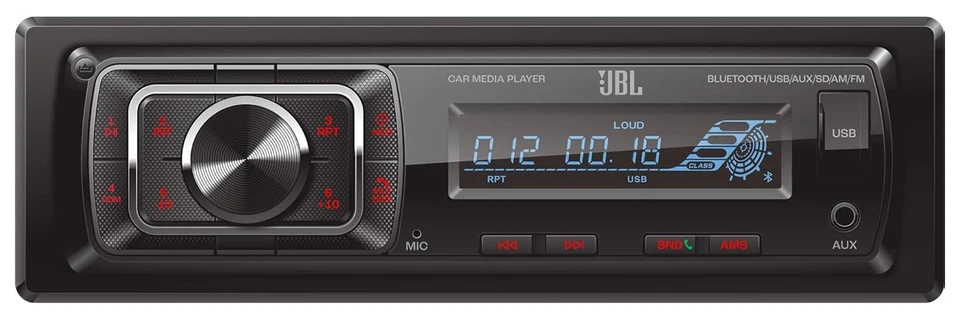 JBL SD AUX MP3 USB Bluetooth Autoradio für Honda Jazz (ab 2009) - silber - Bild 2 von 4