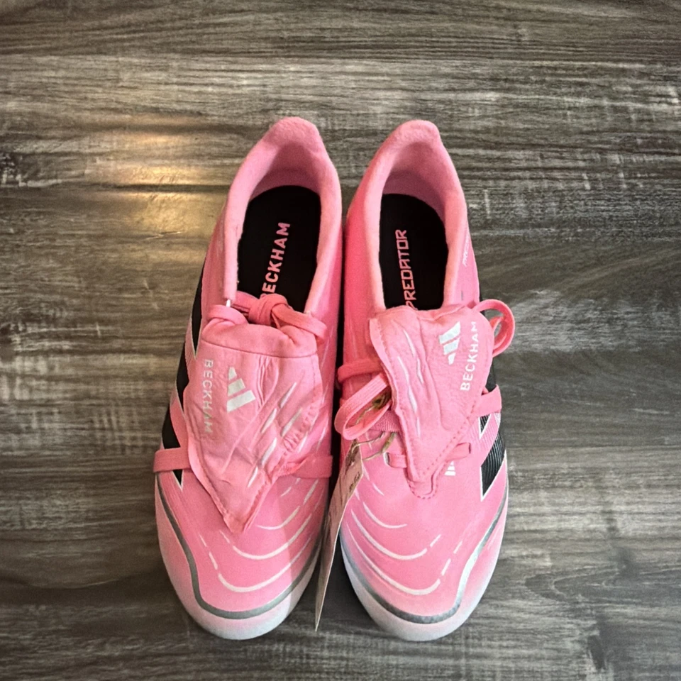 Botines de fútbol Adidas Predator League Beckham niños junior FG/MG rosa viga M5 W6 Foto 4 de 4