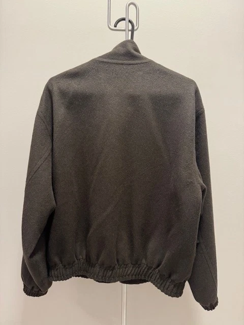 AURALEE Baby Camel Flannel Zip Blouson Dark Brown Size 4 AW24 Made in Japan - product detail image 2