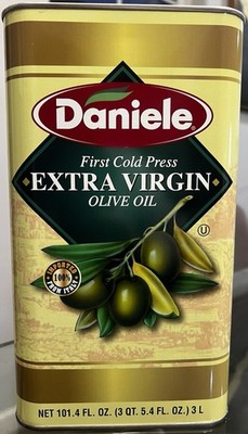 Daniele First Cold Press Extra Virgin Olive Oil 101 Oz 3L Metal Can  Delivery 