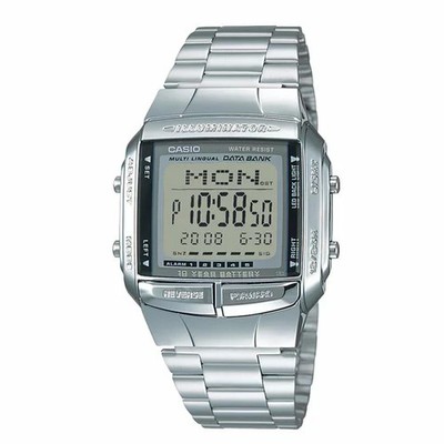 【CASIO】Collection DATA BANK DB-360-1AJH JDM Digital Retro Watch Stainless Steel
