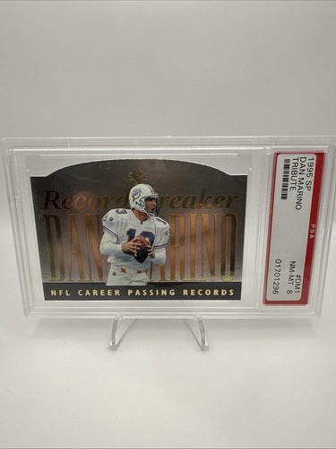 1995 Upper Deck SP #DM1 Dan Marino Tribute Dolphins SP Card Die Cut PSA 8
