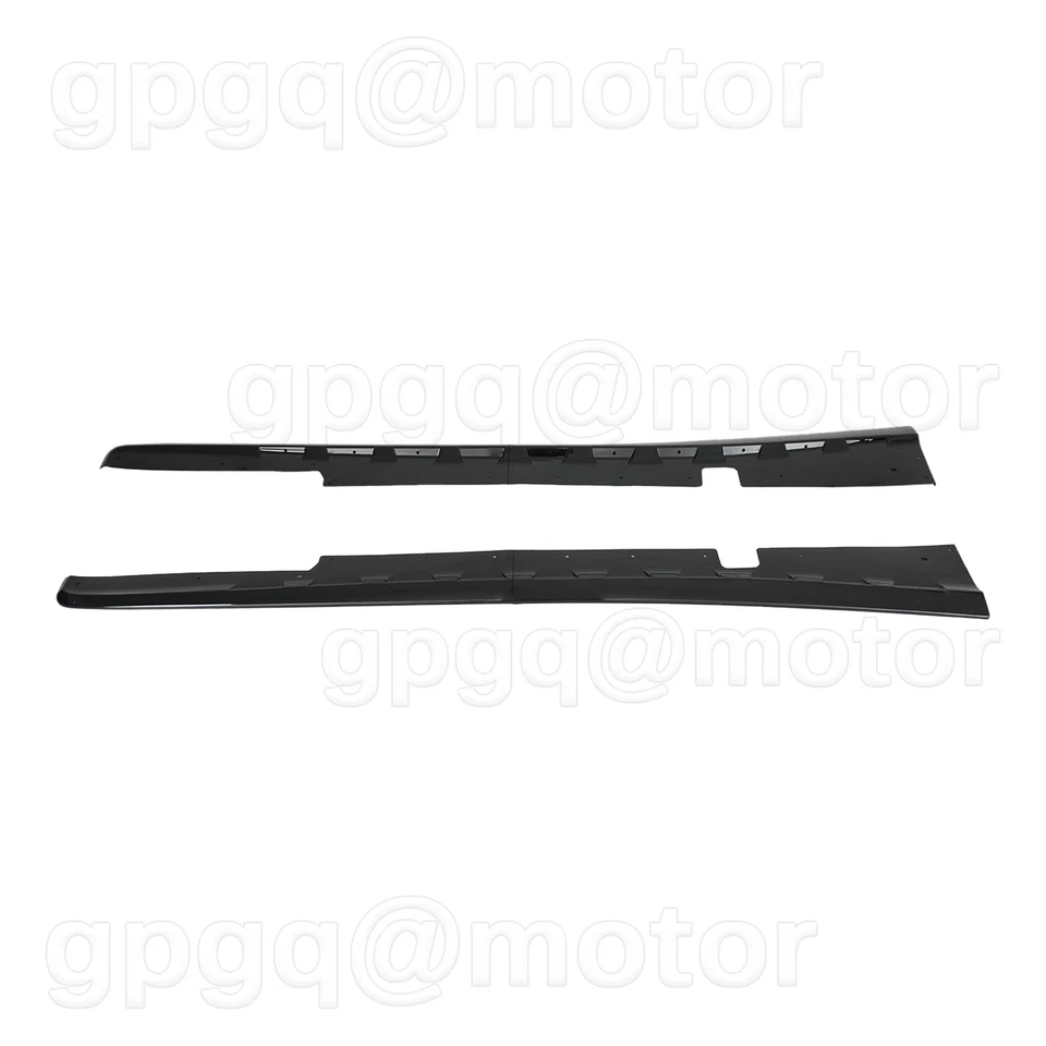 For Chevy Corvette C5 1997-2004 Glossy Black Side Skirts Extension W/ Mud Flaps - Image 3 of 4
