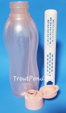 Tupperware Infuser Bottle ECO Fruit Herb Water 25 oz Flip Top Cap Prosecco Pink