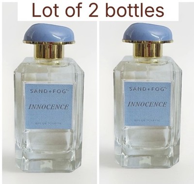 Lot Of 2 Bottle Women Sand + Fog Innocence Eau De Toilette EDT Perfume 3.38 oz