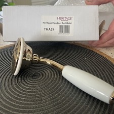 Heritage Shower Handset Antique Gold And White