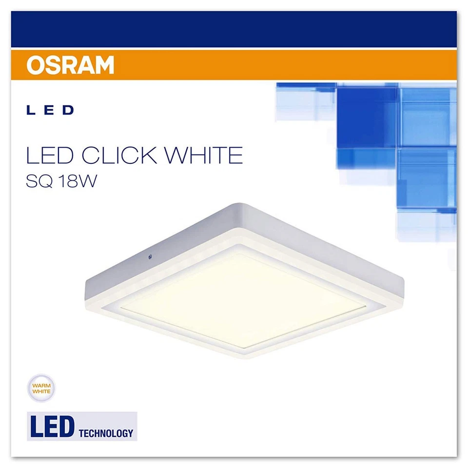 Osram LED Wand- & Deckenleuchte Click White Square SQ 18W steuerbar per Schalter - Bild 2 von 3