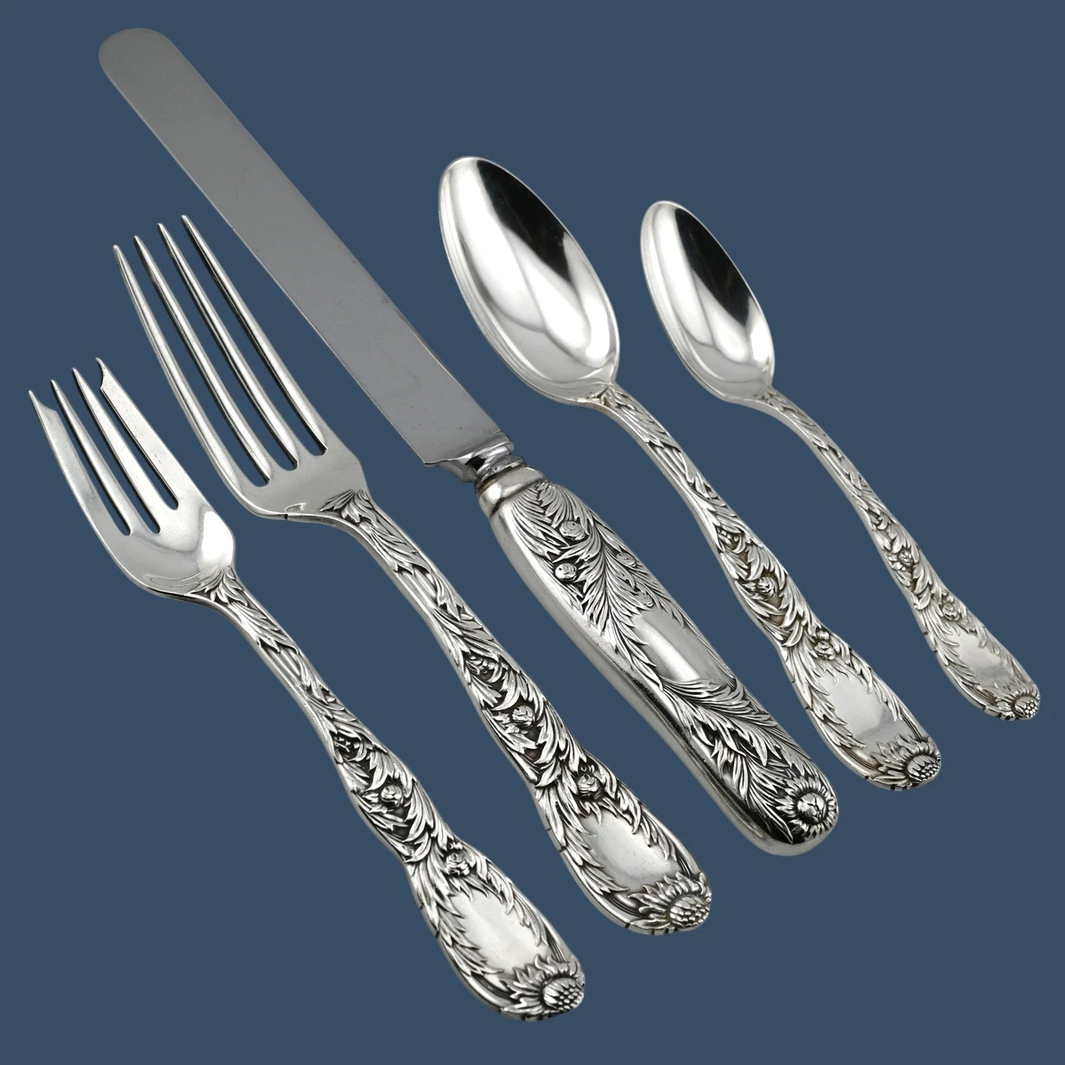 Tiffany & Co. Flatware-Place Setting Antique US Sterling Silver