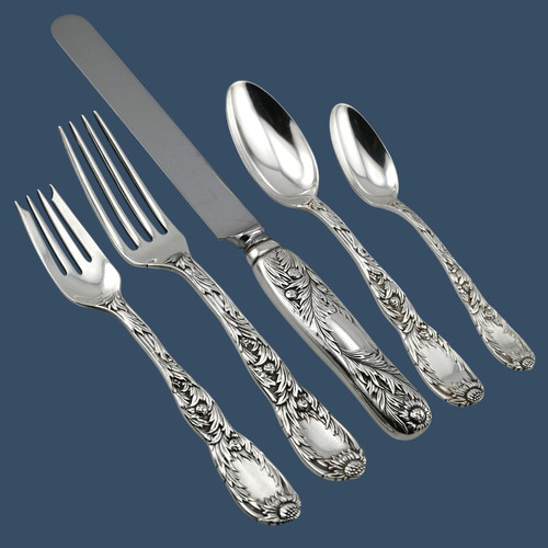 Tiffany & Co. Chrysanthemum Sterling Silver 5pc Place Setting ~no mono ~$1295 ea