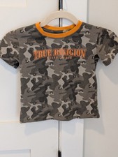 True Religion Kids Short Sleeve Camo T Shirt Size 4T