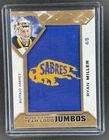 2019-20 Upper Deck Black Diamond Ryan Miller Team Logo Jumbos GOLD /5 #TLBS-RM