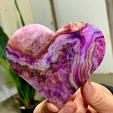 195G Rare!!! beautiful dreamy amethyst heart-shaped specimen