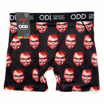 Odd Sox Chucky Child s Play Boxer Briefs Mens Size Large Underwear 80s Movie New