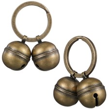 4 Pcs Extra Loud Dog Cat Collar Bells Brass Pet Tracking Training Bells