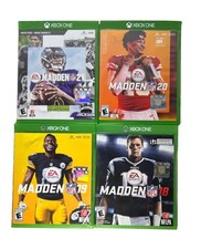 EA Sports Madden NFL 18 19 20 21 Xbox One Football Video Game Lot of 4 Games