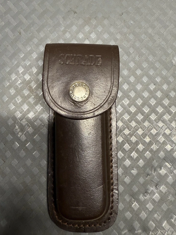 Schrade 885UH Uncle Henry Folding Knife 3 Stainless Steel Blades With Sheath - Image 2 of 4