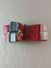 Ozark Trail 1"x10', Lashing Straps, Cam Buckle, 250lb, 2 In Pack, New, Red