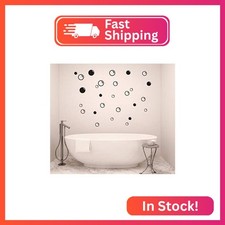 90 Large Soap Bubbles Wall Decals, Bathroom Decals, Wall Art, Vinyl Stivkers for