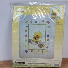 Janlynn Little Suzy's Zoo Witzy Duck Baby Quilt Stamped Cross Stitch Kit NEW