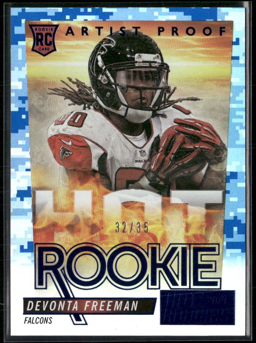 2014 Score Hot Rookies Artist Proof Devonta Freeman RC #HR25 /35 Falcons