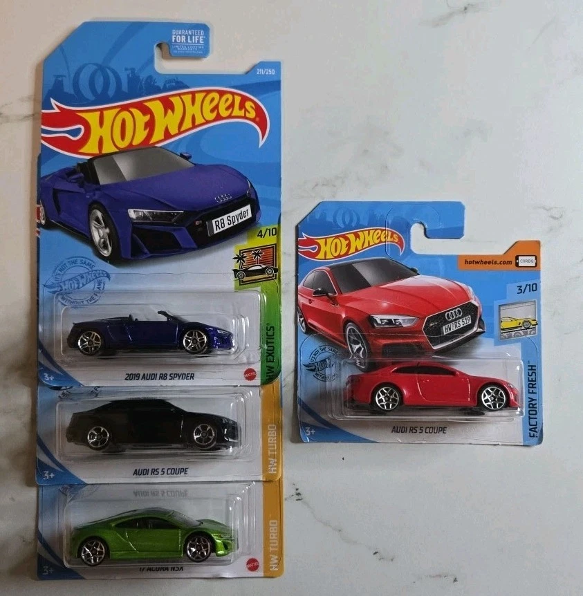 Hot Wheels|Audi RS 5 cupé|R8 Spyder|Acura NSX 2017|Grandes rellenos de medias 🎅 Foto 2 de 4