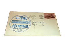 JULY 1956 ATSF SANTA FE EL CAPITAN HI-LEVEL INAUGURAL TRIP SOUVENIR ENVELOPE L