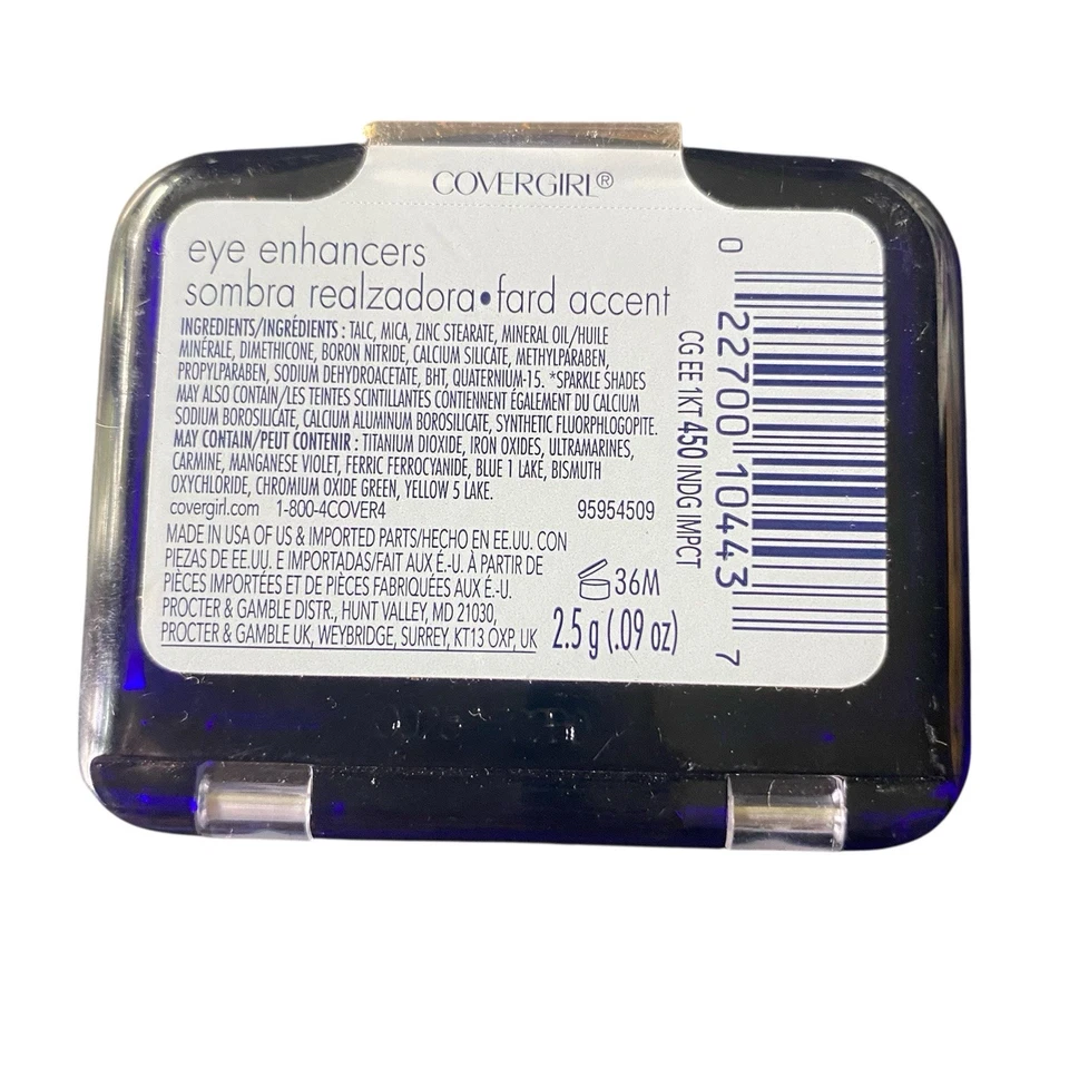COVERGIRL EYE ENHANCERS Eye Shadow 450 Indigo Impact New Sealed Discontinued - Image 2 of 2