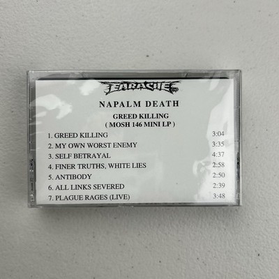 Napalm Death  Greed Killing Earache Promo Cassette Mosh 146 Mini LP Sealed NIB