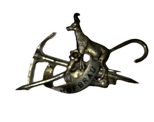 Vintage Oktoberfest Hofbrau Pin Goat Pick Axe